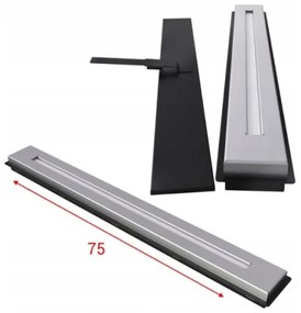 Kratki X-RAY/TUV - Beépíthető bio kandalló X-RAY 50x100 cm 3,5 kW fekete