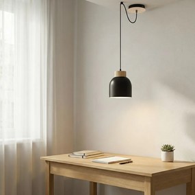 Emibig modern skandináv függeszték kru fekete emi1626/1