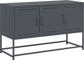 vidaXL antracitszürke acél TV-szekrény 100,5x39x60,5 cm