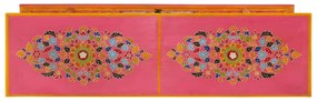 rózsaszín tömör mangófa TV-szekrény 110 x 30 x 40 cm