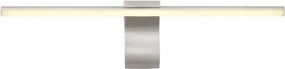 Globo 41925N Fali könnyű fém nikkel matt, akril fehér, IP44, szélesség x magasság: 608x80 mm, Mélység: 150 mm, LED 10W 230V, 1020lm forrás, 620lm kimenet, 4000K