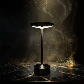 Fényerőszabályozható, újratölthető LED asztali lámpa NEW YORK LED/1,8W/5V 1200 mAh fekete