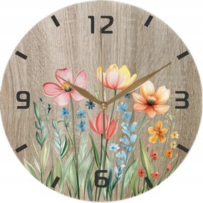 Falióra Konyha Nappaliba Tavaszi Virágok Rét Virágos 35 cm