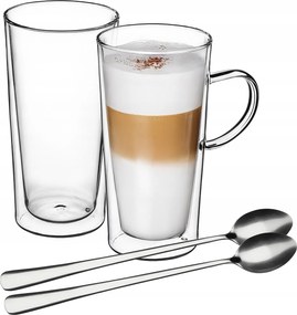 Thermo Kávéspoharak Latte Teáskanál 2db