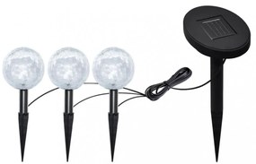 6 db LED kerti gömblámpa cövekkel és napelemmel