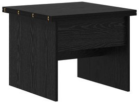 vidaXL Dohányzóasztal Fekete tölgy 55 x 54,5 x 45 cm Faanyag