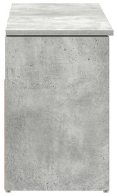 betonszürke szerelt fa cipőpolc 102x30,5x45 cm
