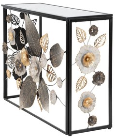 Fekete konzolasztal 42x112 cm Glam Dark – Mauro Ferretti