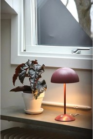 Piros fém asztali lámpa fém búrával (magasság 33,5 cm) Zin – Markslöjd