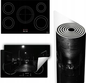 Vinil Tűzhelyvédő Szőnyeg Asztallap 90x52 fekete város