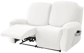 Masszázsfotel Huzat (bársonyos, 2 üléses, fehér)