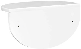 vidaXL Falpolc 2 pcs Magas Fényű Fehér 38 x 19 x 19 cm Faanyag