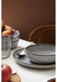 12 darabos étkészlet szürke/porcelán