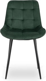 CHRIS szék zöld bársony