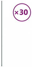 30 db zöld acél kerti növénykaró 115 cm
