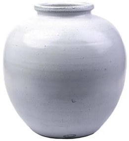 Kerámia váza antikolt szürkés fehér 36 cm