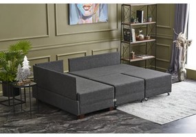 Antracitszürke sarokkanapé (bal oldali) Fly – Balcab Home