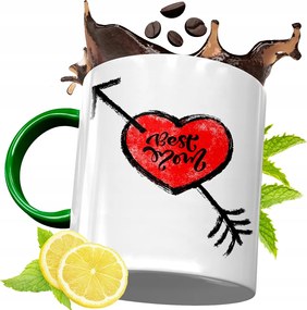 Zöld Bögre Anyukáknak Születésnapi Ajándék fényképes nyomtatással