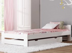 Fa ágy 90x200 Euro fehér