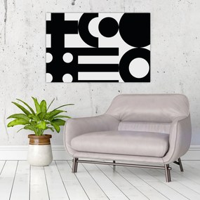 Kép - Geometriai absztrakció N⁰3 (90x60 cm)