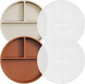 Szilikon tányérok tapadókoronggal gyerekeknek Moonkie