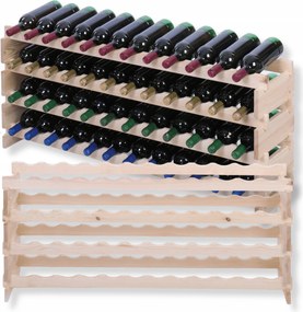 48 palackos állvány 4x12-es moduláris bortartó állvány Építs úgy, mint egy nyomógombos építőkockát