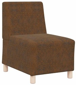 barna művelúr kanapéfotel 55 cm