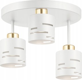 Függő mennyezeti lámpa csillár Plafon 3xE27 Fehér Arany glamour