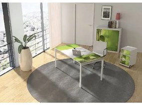 Manutan Easy Office irodabútorszett, asztal: 160 x 80 cm, zen