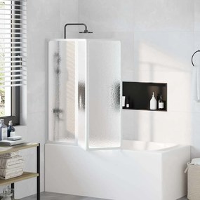 vidaXL ZuhanyFal Kádparaván 141 x 132 cm 3 Panel Összehajtható