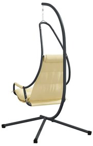 Függő tojás szék Bézs 94 x 107 x 196.5 cm Acél