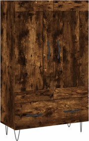 vidaXL füstös tölgy színű szerelt fa magasszekrény 69,5 x 31 x 115 cm