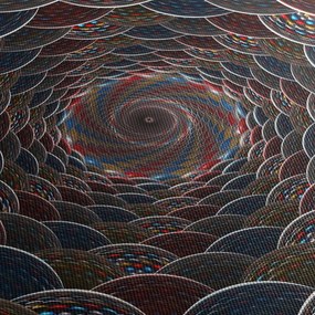 Kép - Vortex (órával) (90x30 cm)