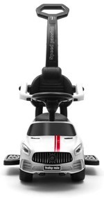 Baby Mix Racer gyerek futóbicikli hanggal és vezetőruddal, fehér