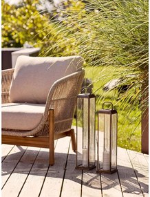 Fém-üveg lámpás (magasság 49 cm) Herslev – House Nordic