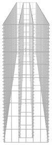 horganyzott acél gabion magaságyás 360 x 30 x 90 cm