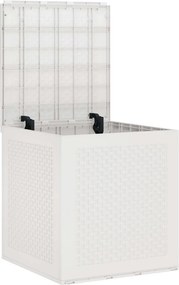 vidaXL Tároló Doboz tárolóval Fehér 55 x 53 x 57 cm Polipropilén