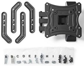 Nedis TVWM1530BK − Full Motion Fali tartó TV 23-55/3 forgópontok