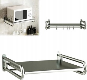 Mikrohullámú sütő polc, fali rendszerező, rozsdamentes acél polcok