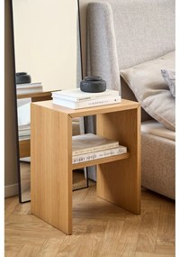 Natúr színű éjjeliszekrény tölgyfa dekorral Arlon – Actona