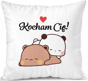 Párna 38x38cm Valentin nap Bubu és Dudu Szeretlek Ajándék