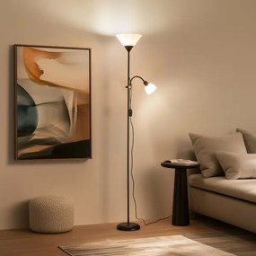 Brilagi - Állólámpa ARIANA 1xE27/100W/230V + 1xE14/25W fekete
