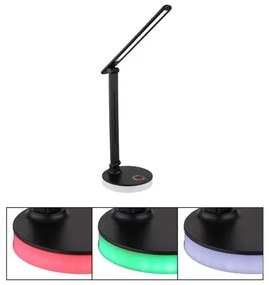 Globo 58445B - GERALDO LED RGBW állítható asztali lámpa LED/5W+2W/230V