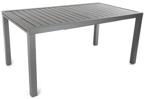 Mirolo kerti asztal, 160–240 × 89 cm, fekete