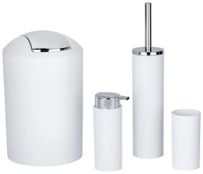 WENKO 24077800 - Szett CALVO 6,5x13 cm fehér/fényes króm