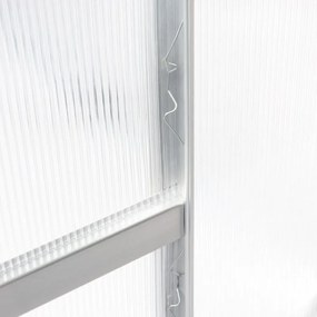 Polikarbonát üvegház 250 x 430 x 124/205 cm