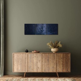 Egy csillagos ég képe (órával) (90x30 cm)