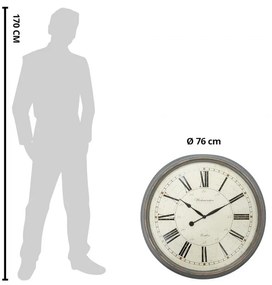 Nagyméretű antikolt falióra 76 cm Westminster