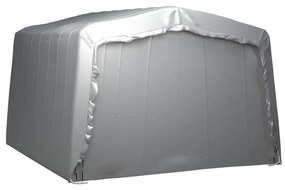 szürke acél tárolósátor 370x370 cm