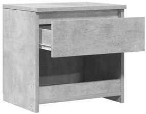 betonszürke szerelt fa éjjeliszekrény 40 x 30 x 39 cm